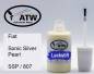 Preview: Fiat, Sonic Silver Pearl, SSP / 807: 20ml Lackstift, von ATW Autoteile West.